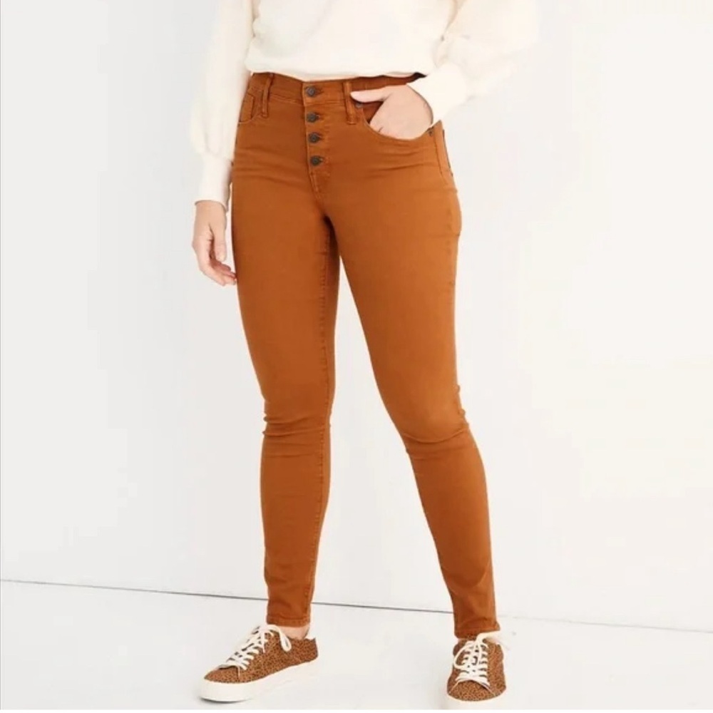 Madewell Women’s Exposed Button Fly Mid-Rise Skinny Jeans | NWT